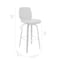 Armen Living Renee 30" Swivel Gray Faux Leather and Walnut Wood Bar Stool LCRNBAWAGR30 - alternate 10